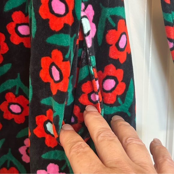 Sz12 Hanna Andersson Print Velour Super Soft Skater Dress - Picture 5 of 9